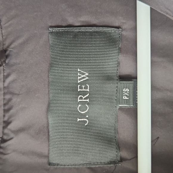 COPY - J Crew Black Quilted Long Line Down Puffer Winter Coat - Picture 7 of 9